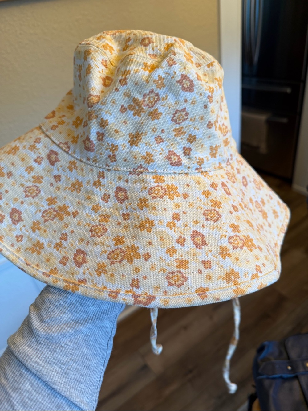 Lack of Color holiday bucket hat in peach bloom